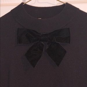 Kate spade black mock neck short sleeve sweater